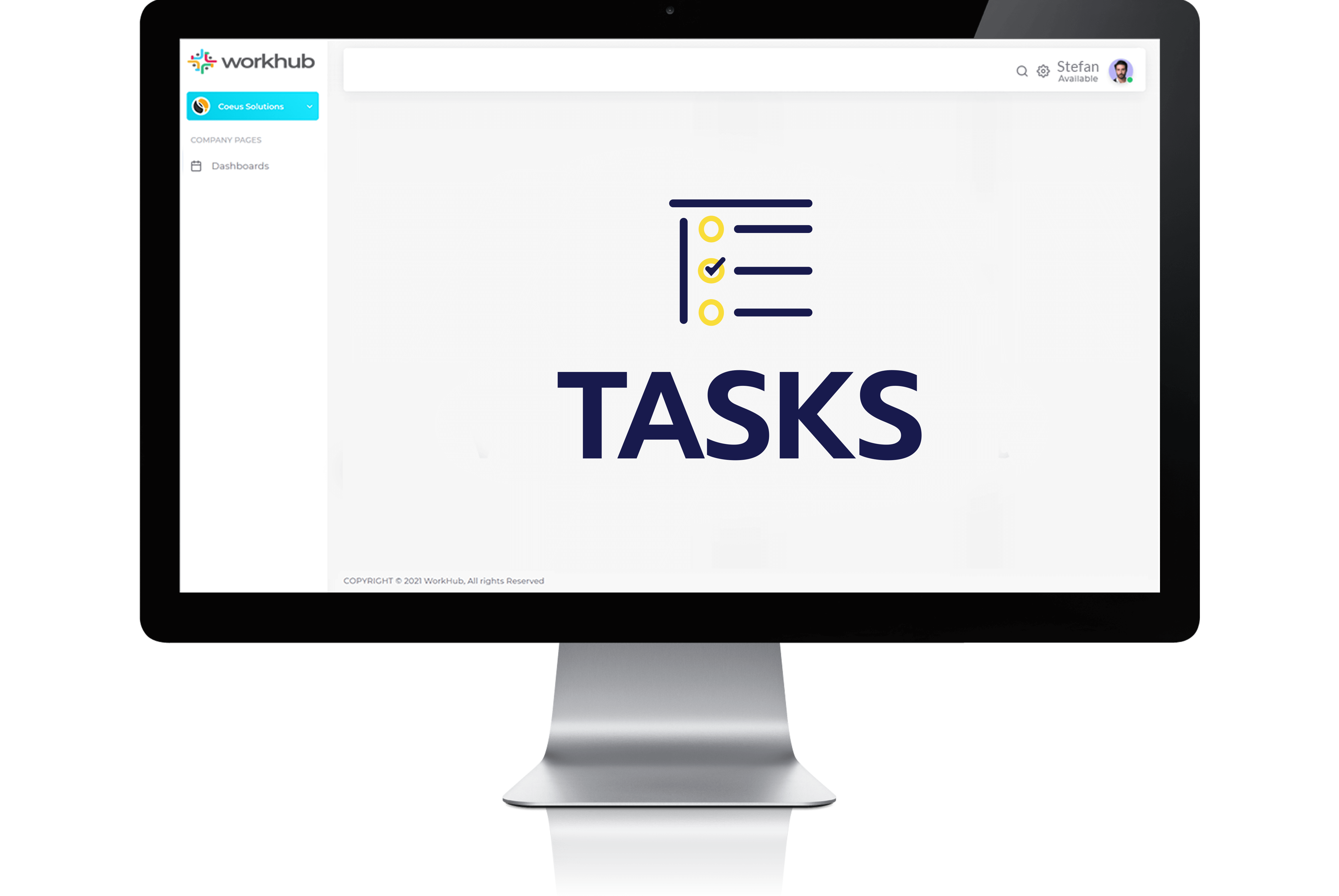 screenshot of WorkHub Tasks